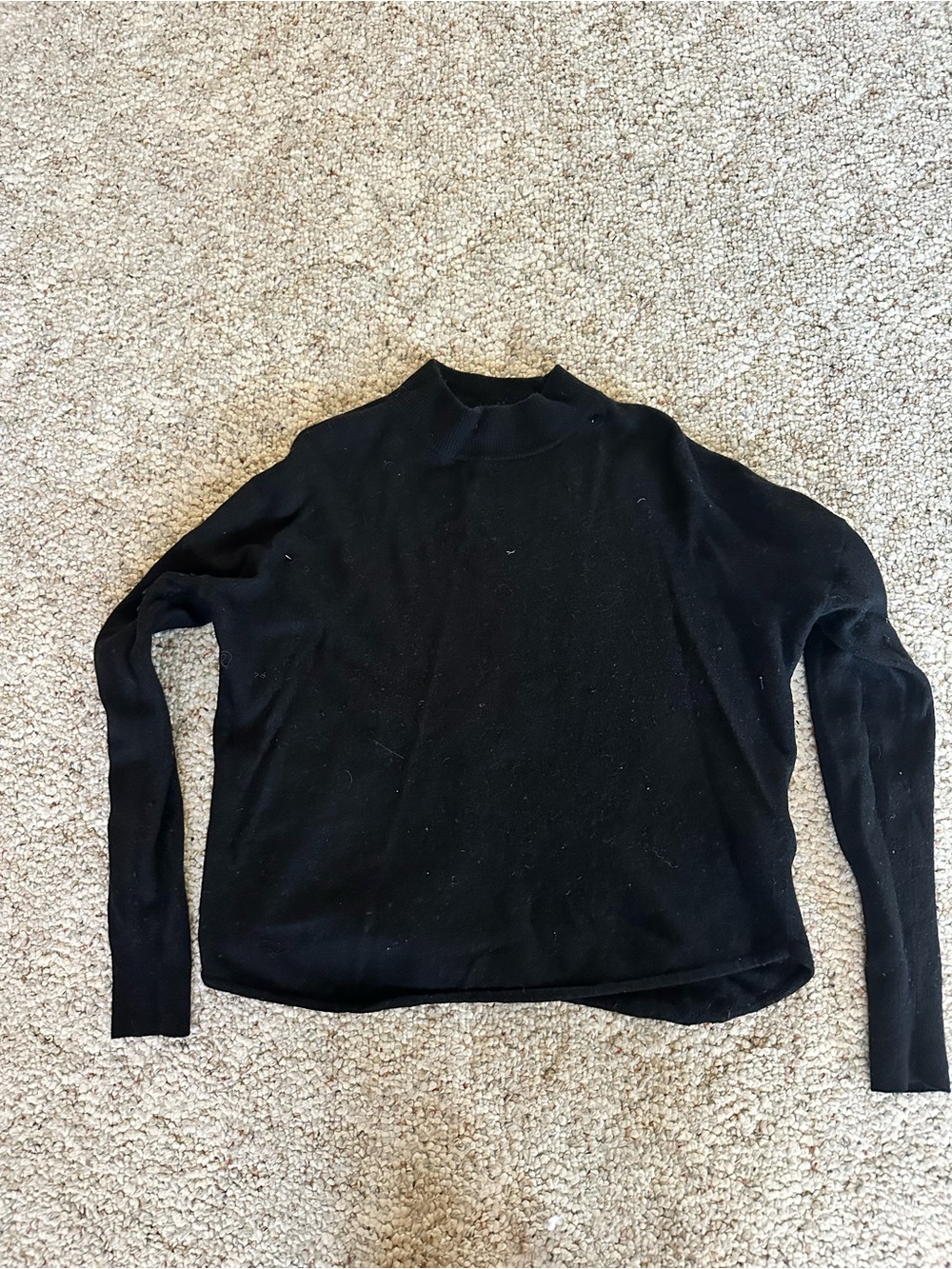 Madewell Black Mock Neck Sweater